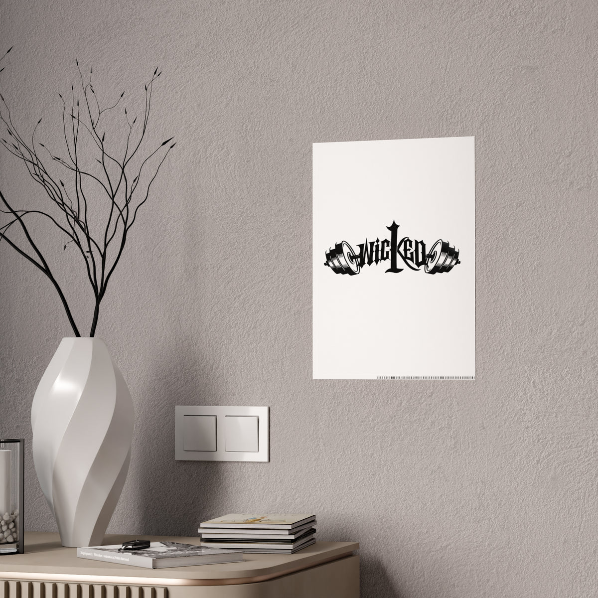 Wicked Gothic Typography Gloss Poster