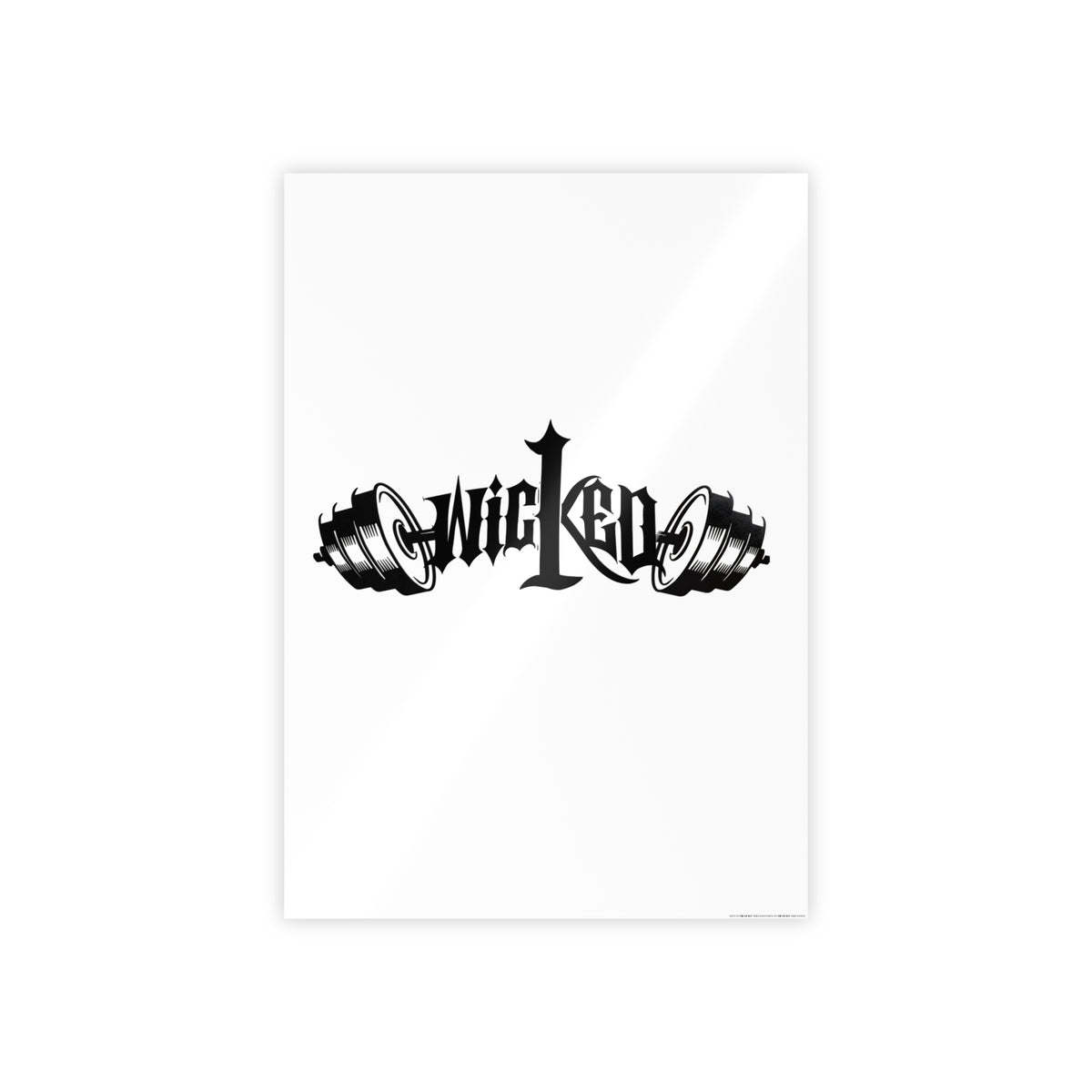 Wicked Gothic Typography Gloss Poster