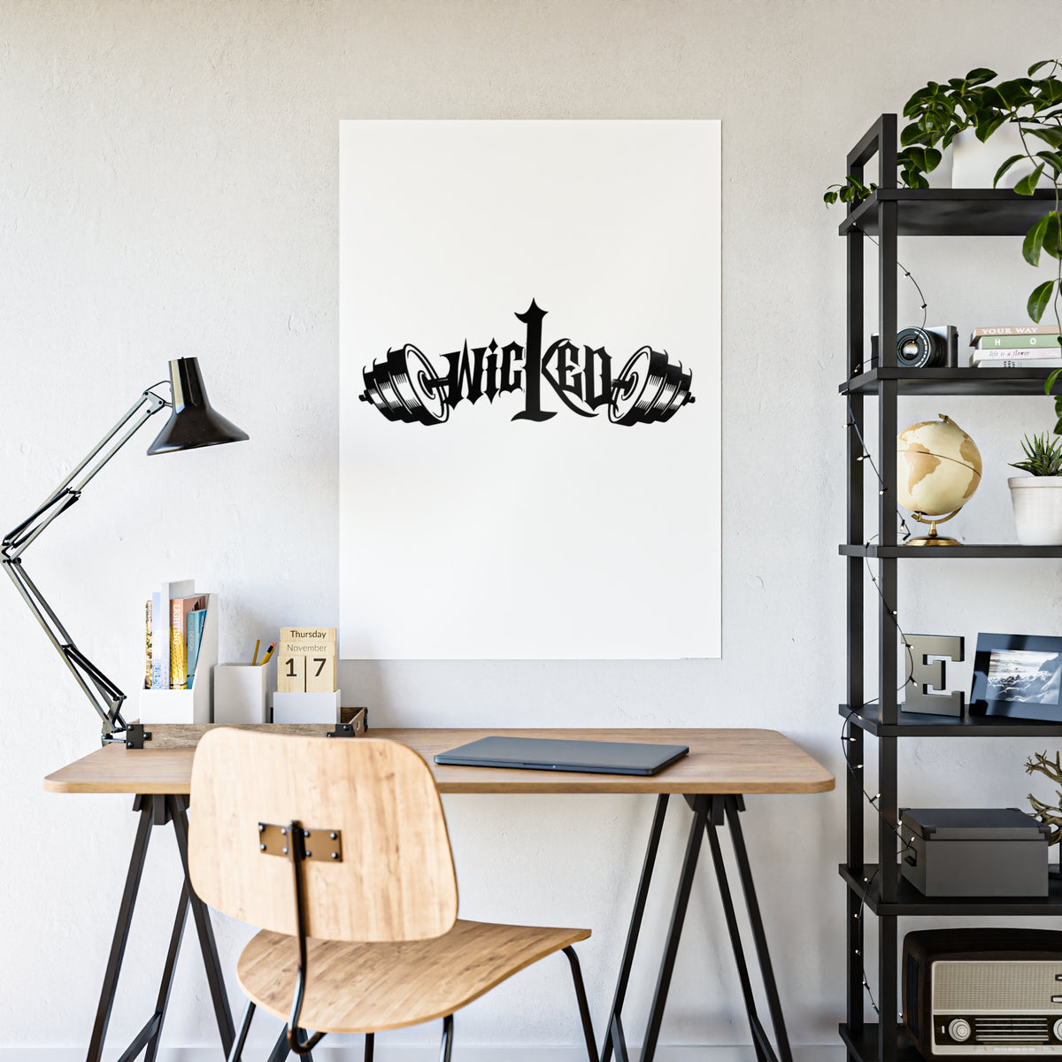 Wicked Gothic Typography Gloss Poster