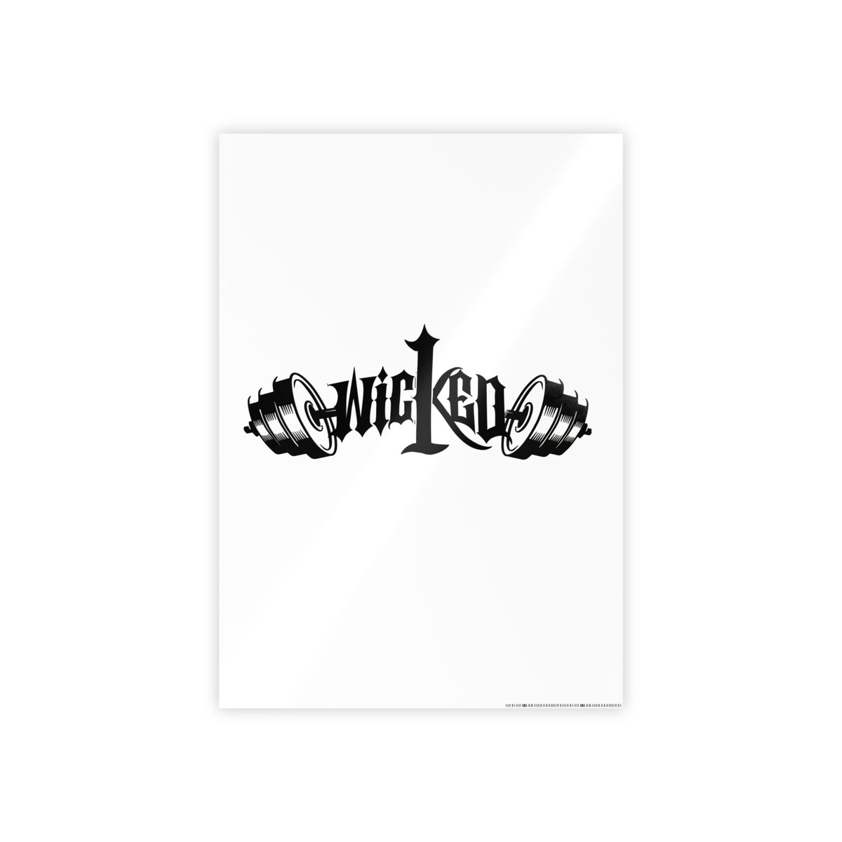 Wicked Gothic Typography Gloss Poster