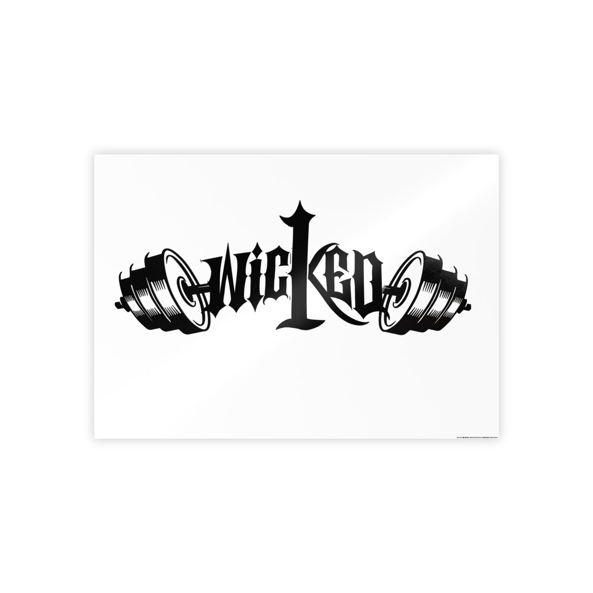 Wicked Gothic Typography Gloss Poster