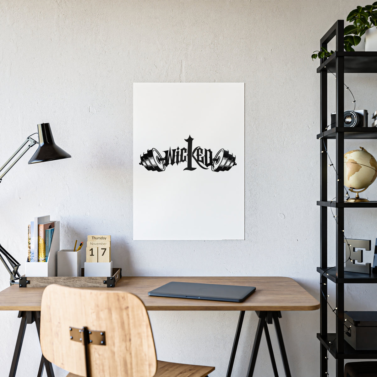 Wicked Gothic Typography Gloss Poster