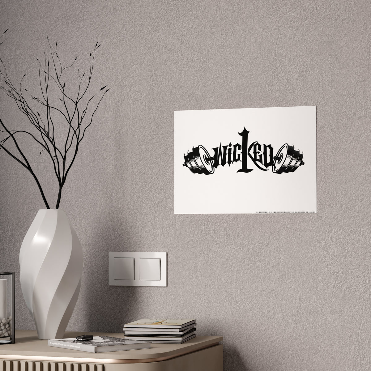 Wicked Gothic Typography Gloss Poster