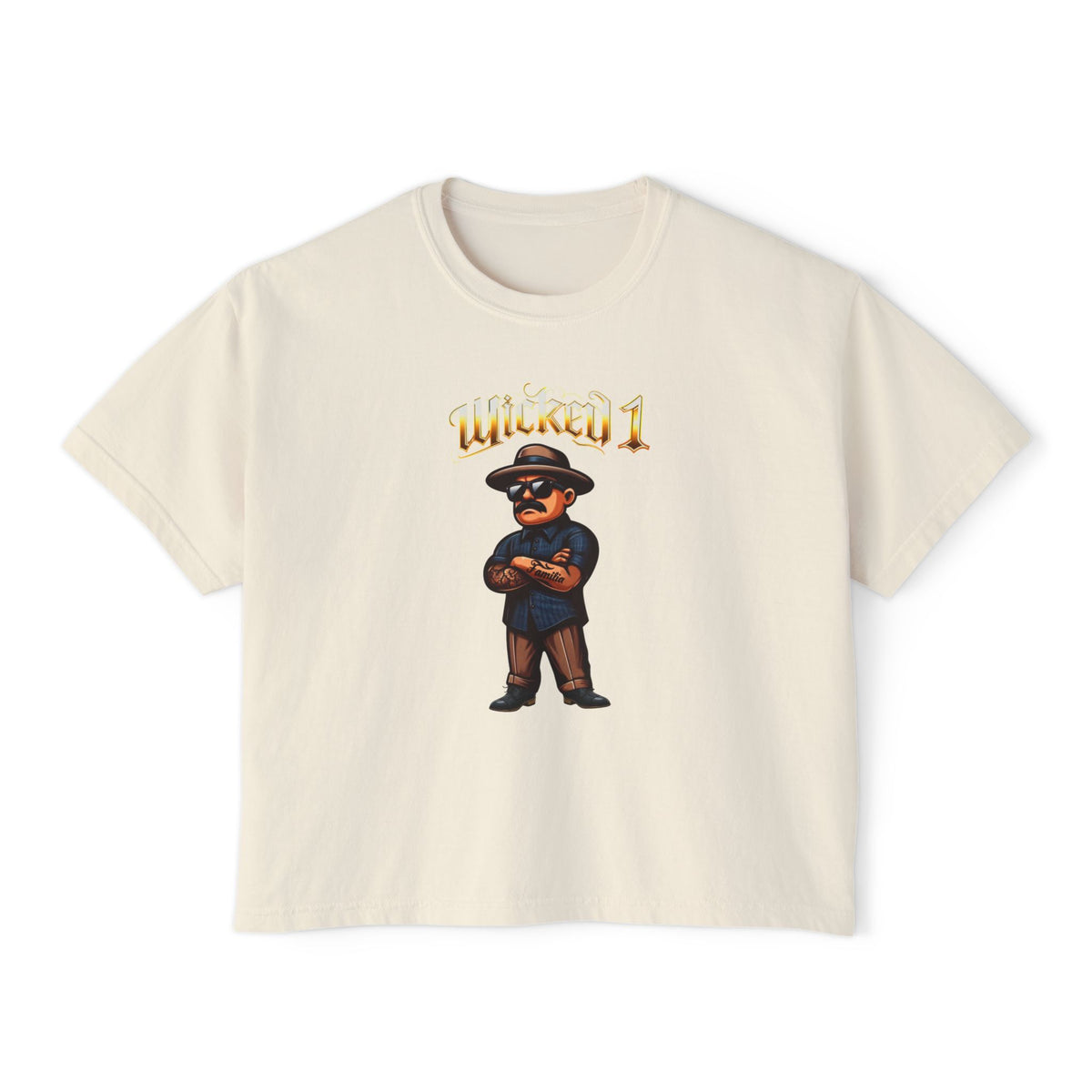 Women's Boxy Tee – Chicana Vintage Latina Pride Graphic
