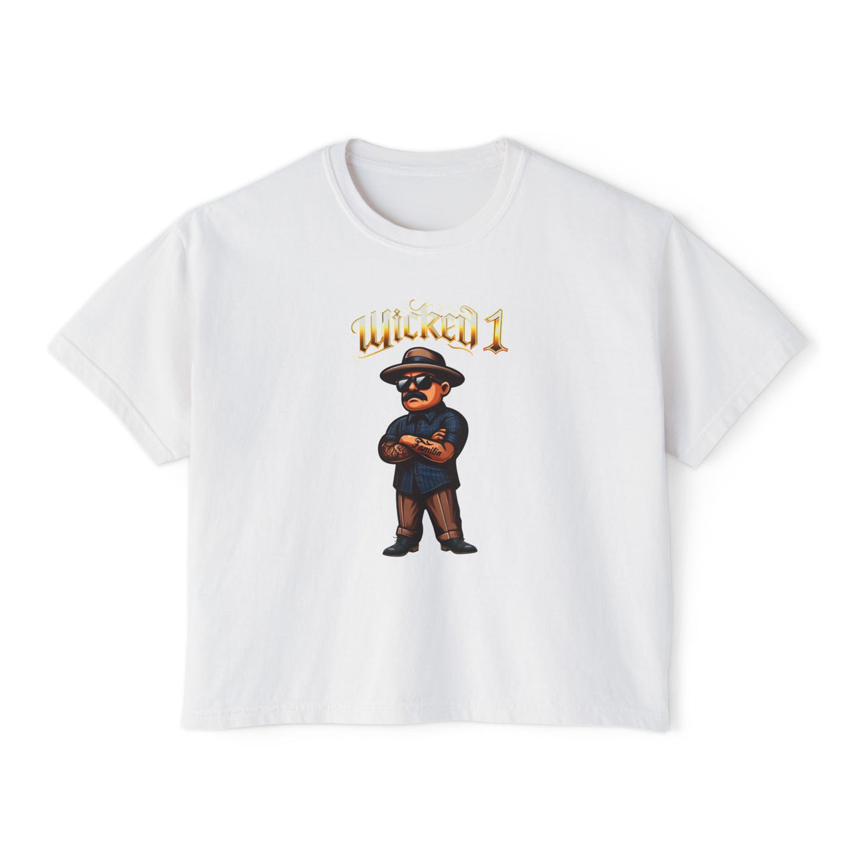 Women's Boxy Tee – Chicana Vintage Latina Pride Graphic