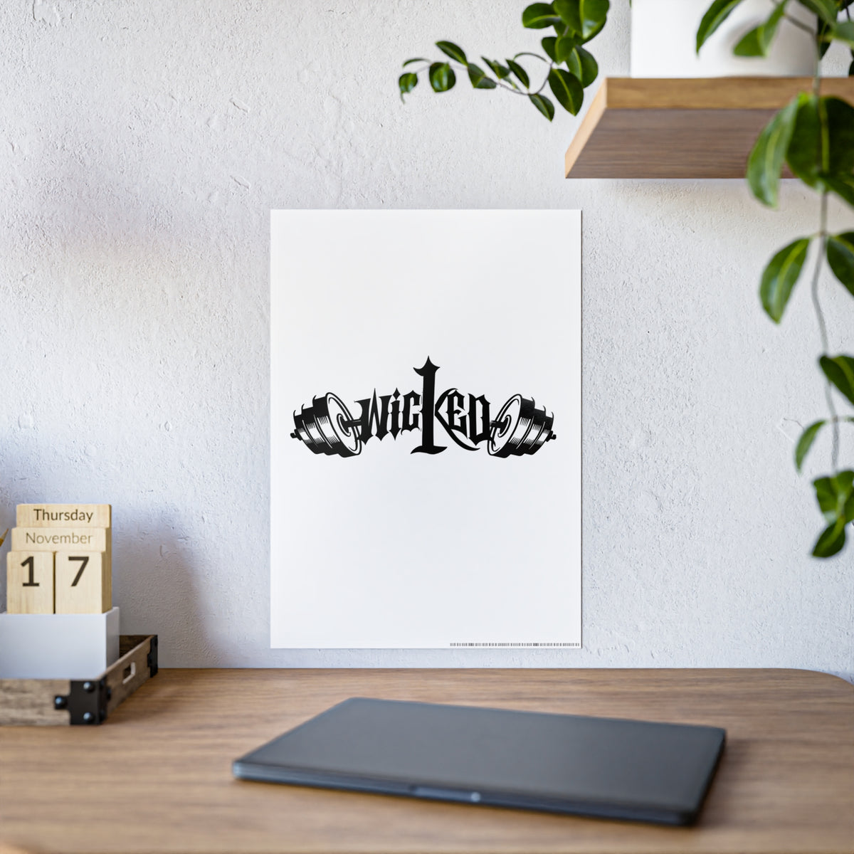 Wicked Gothic Typography Gloss Poster