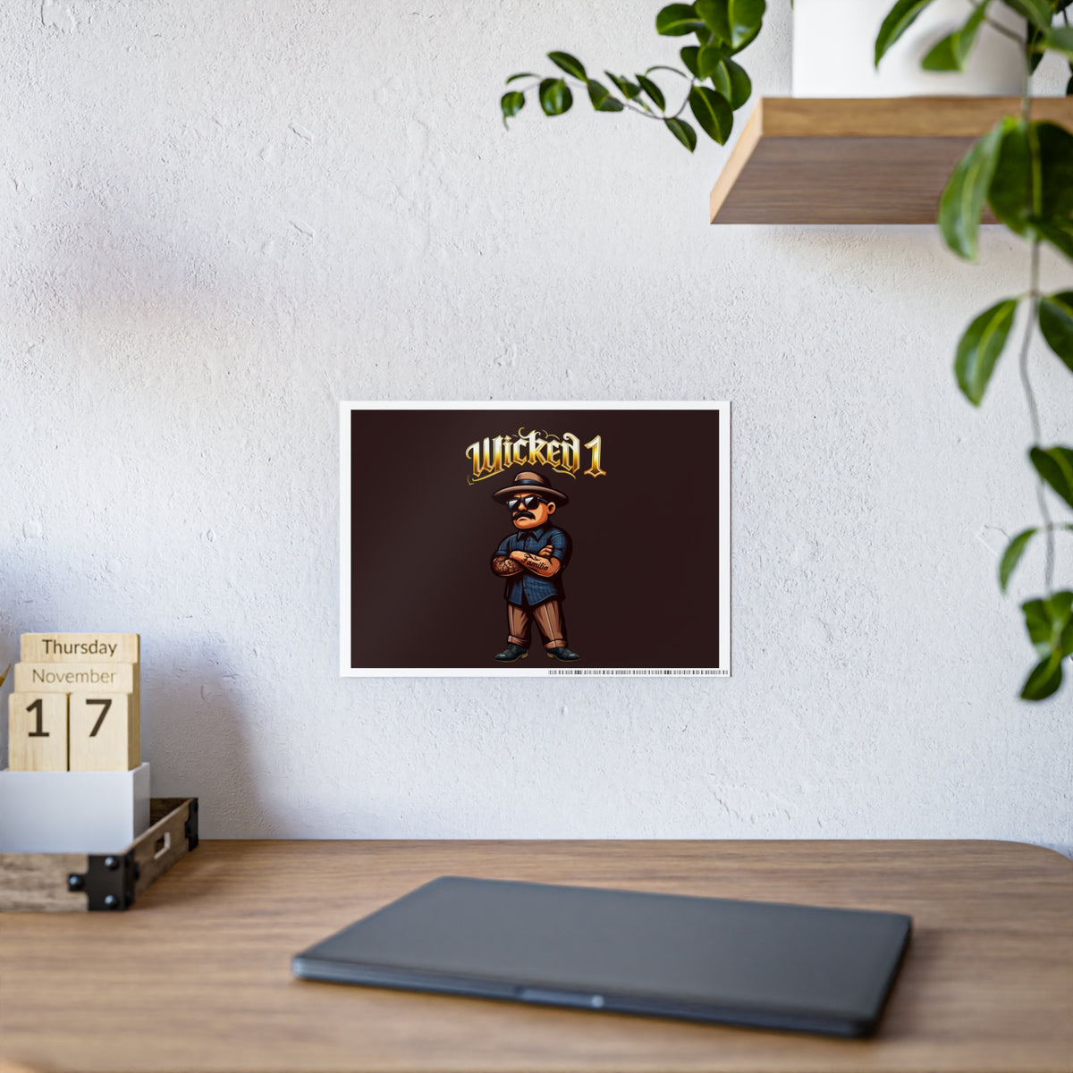 Wicked 1 Cartoon Character Gloss Poster