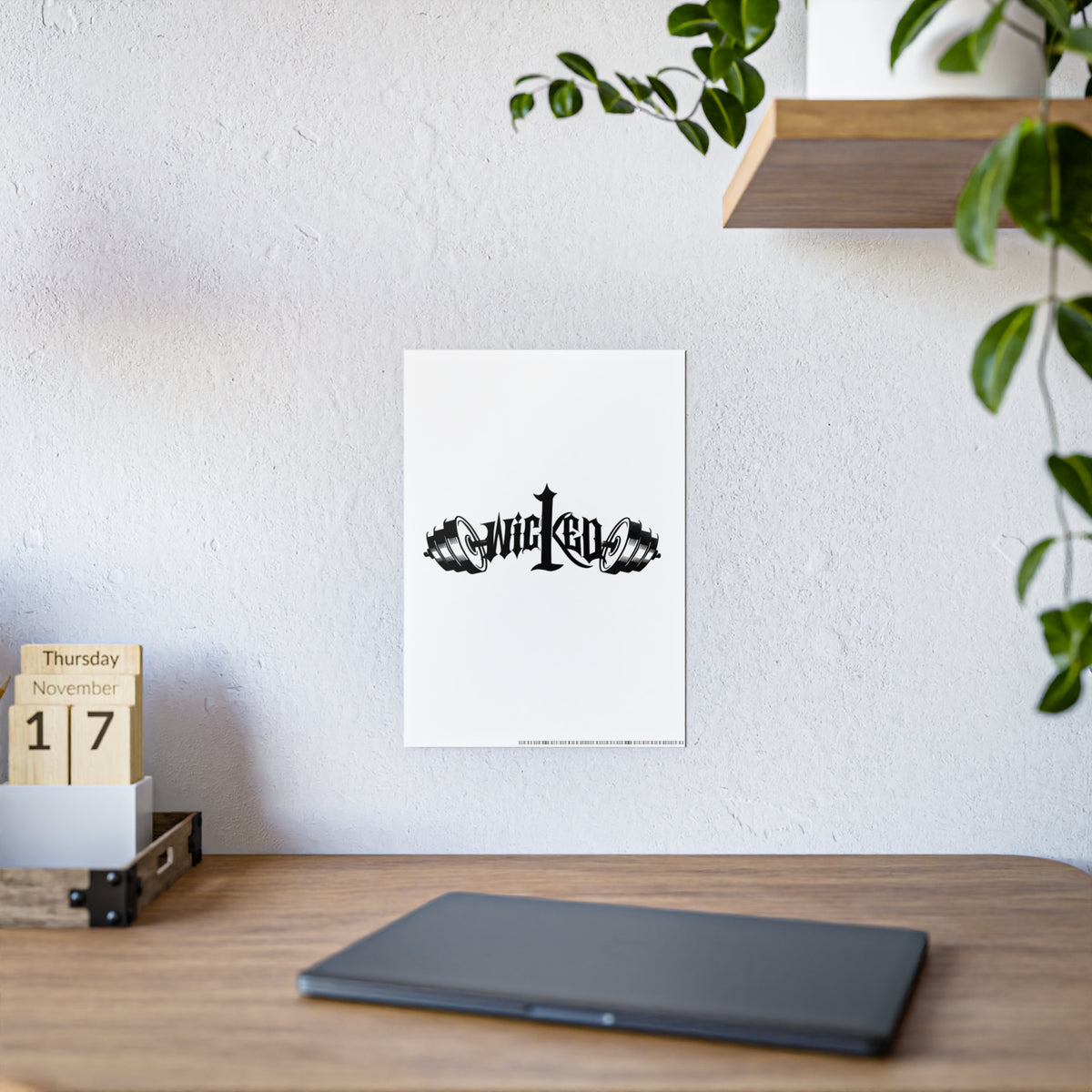 Wicked Gothic Typography Gloss Poster