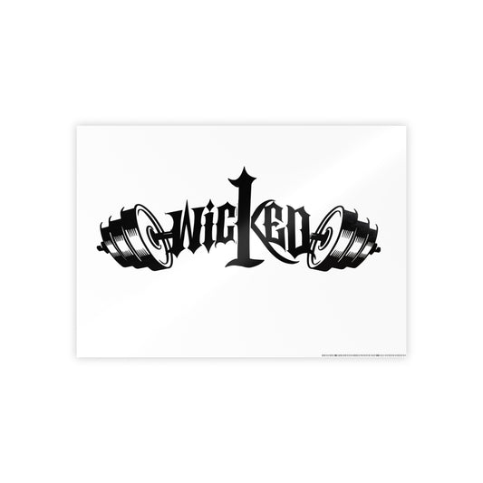 Wicked Gothic Typography Gloss Poster