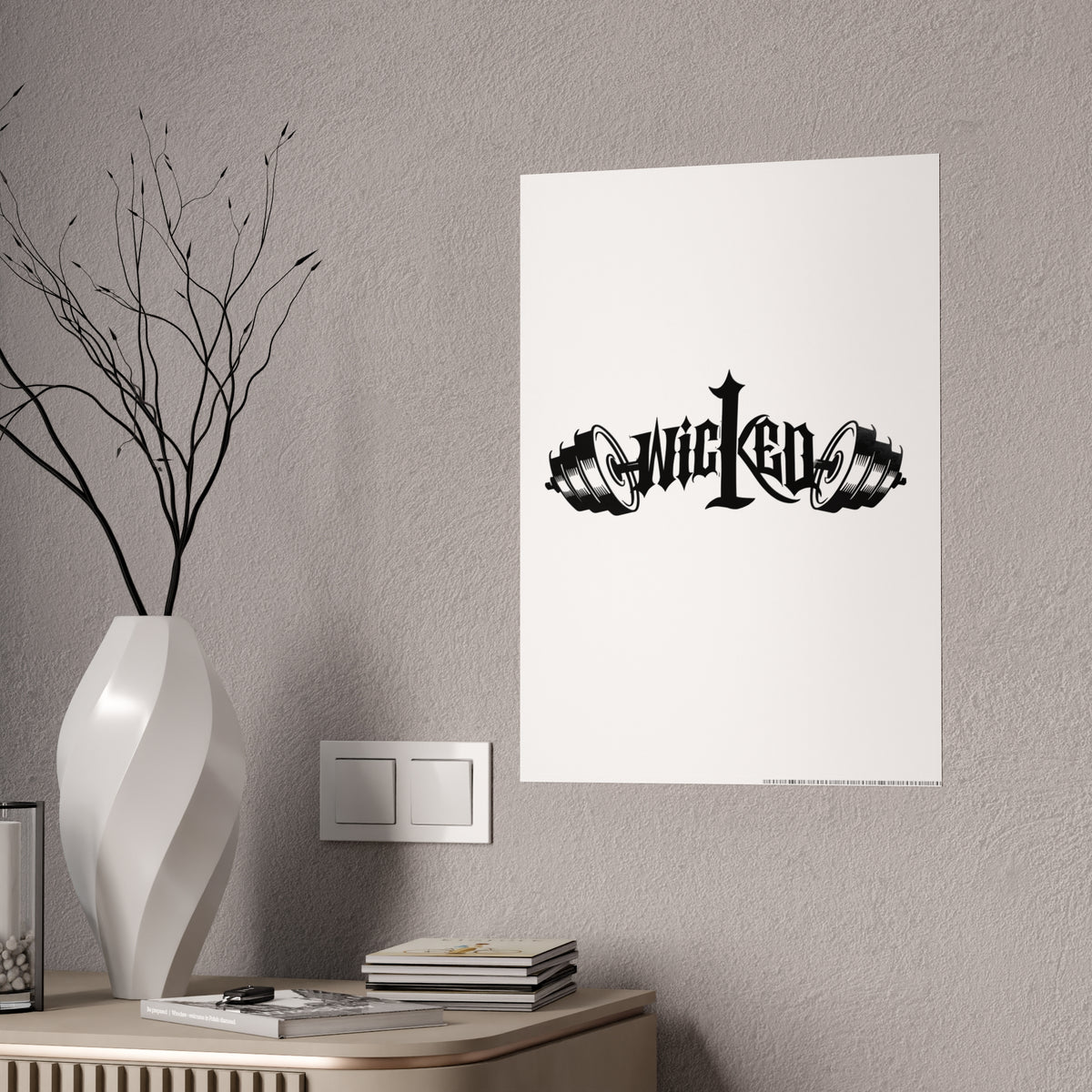Wicked Gothic Typography Gloss Poster