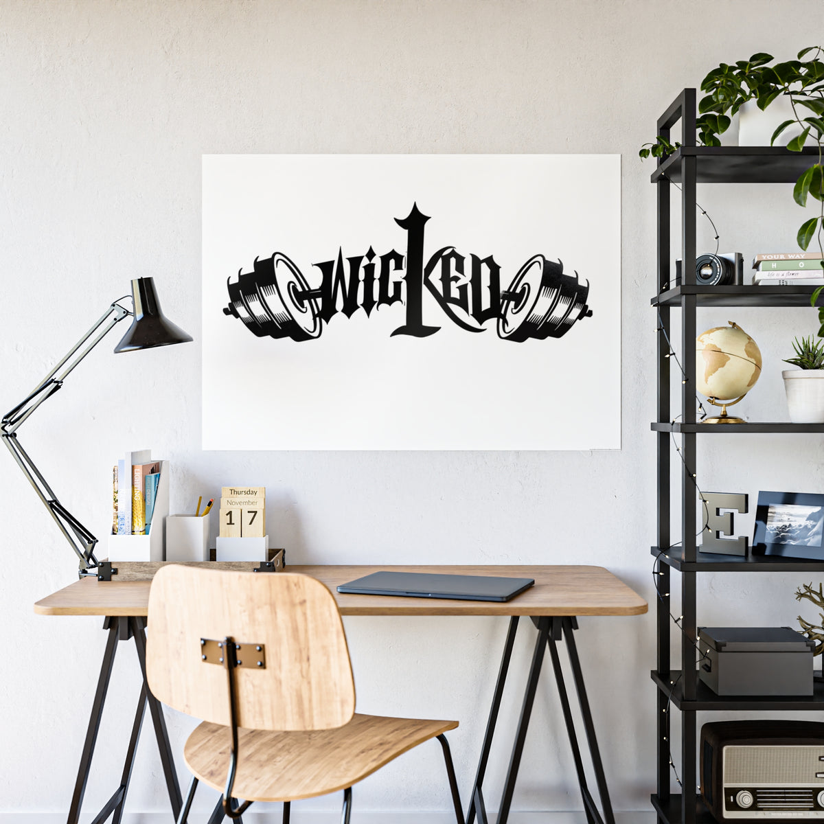 Wicked Gothic Typography Gloss Poster