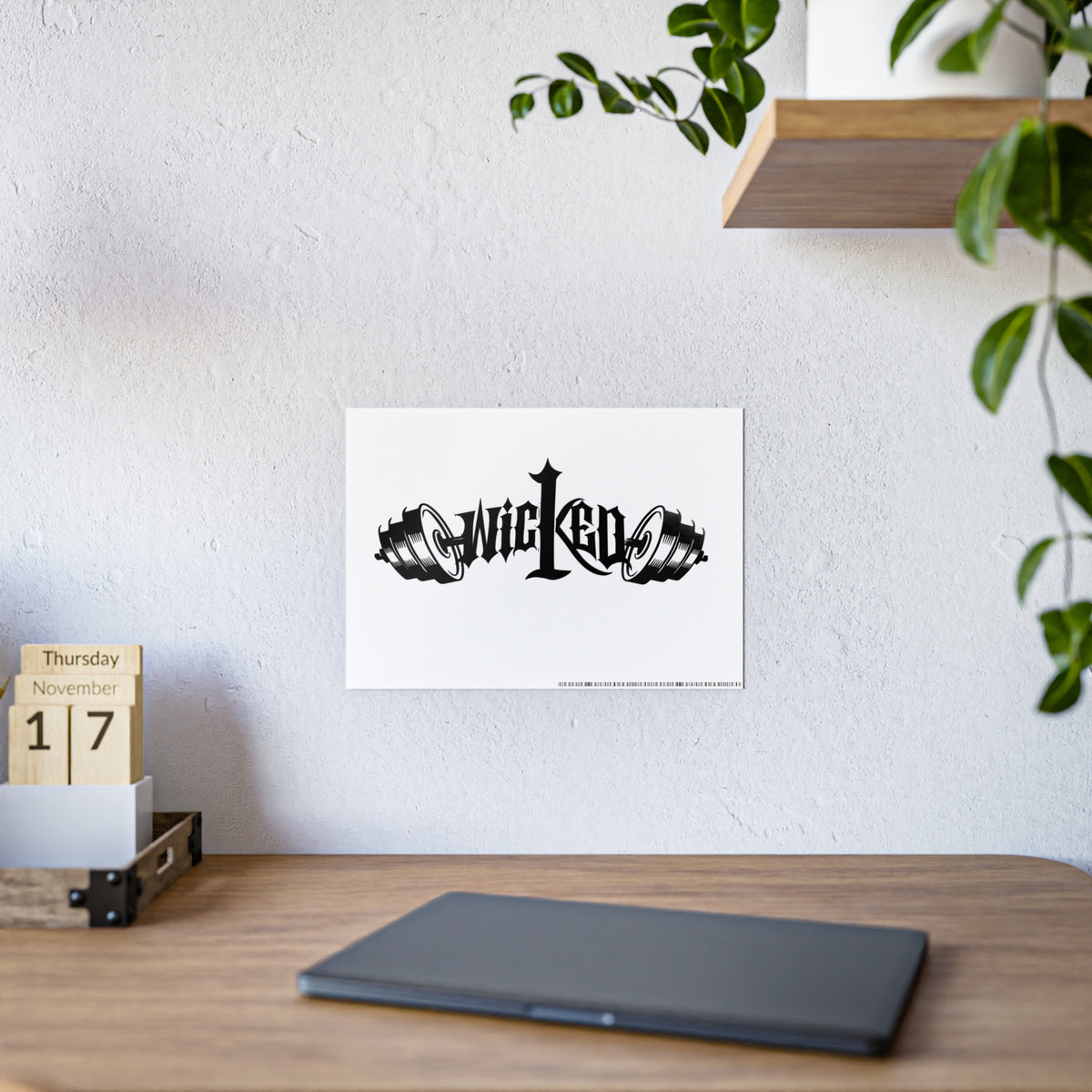 Wicked Gothic Typography Gloss Poster